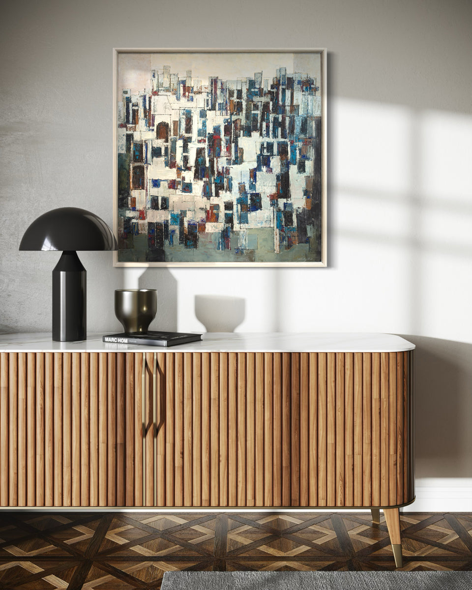Medieval City - Original Modern Painting