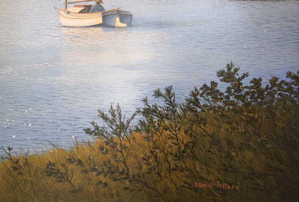 Detail shot of Daniel Pollera's signature in "Sailor's Creek".  