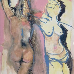 Abstract nude figurative artwork by Kelly Rossetti.