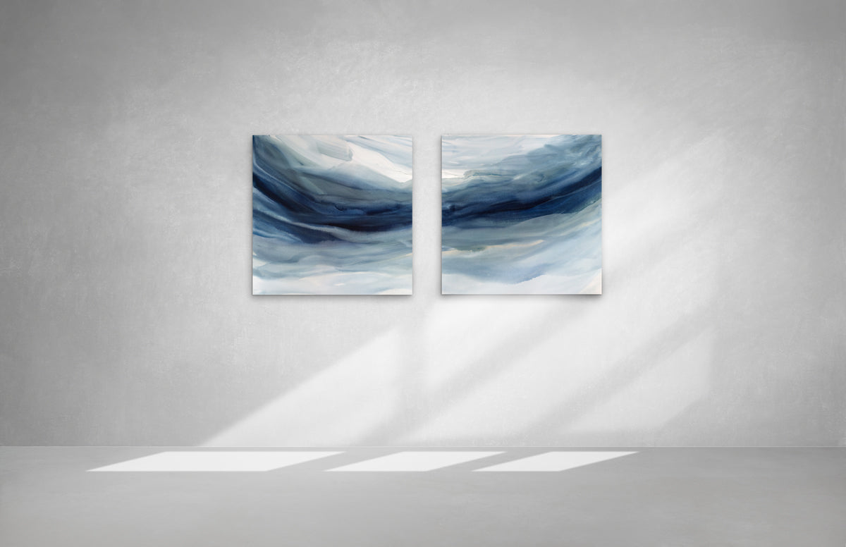 Indigo Sea - Diptych