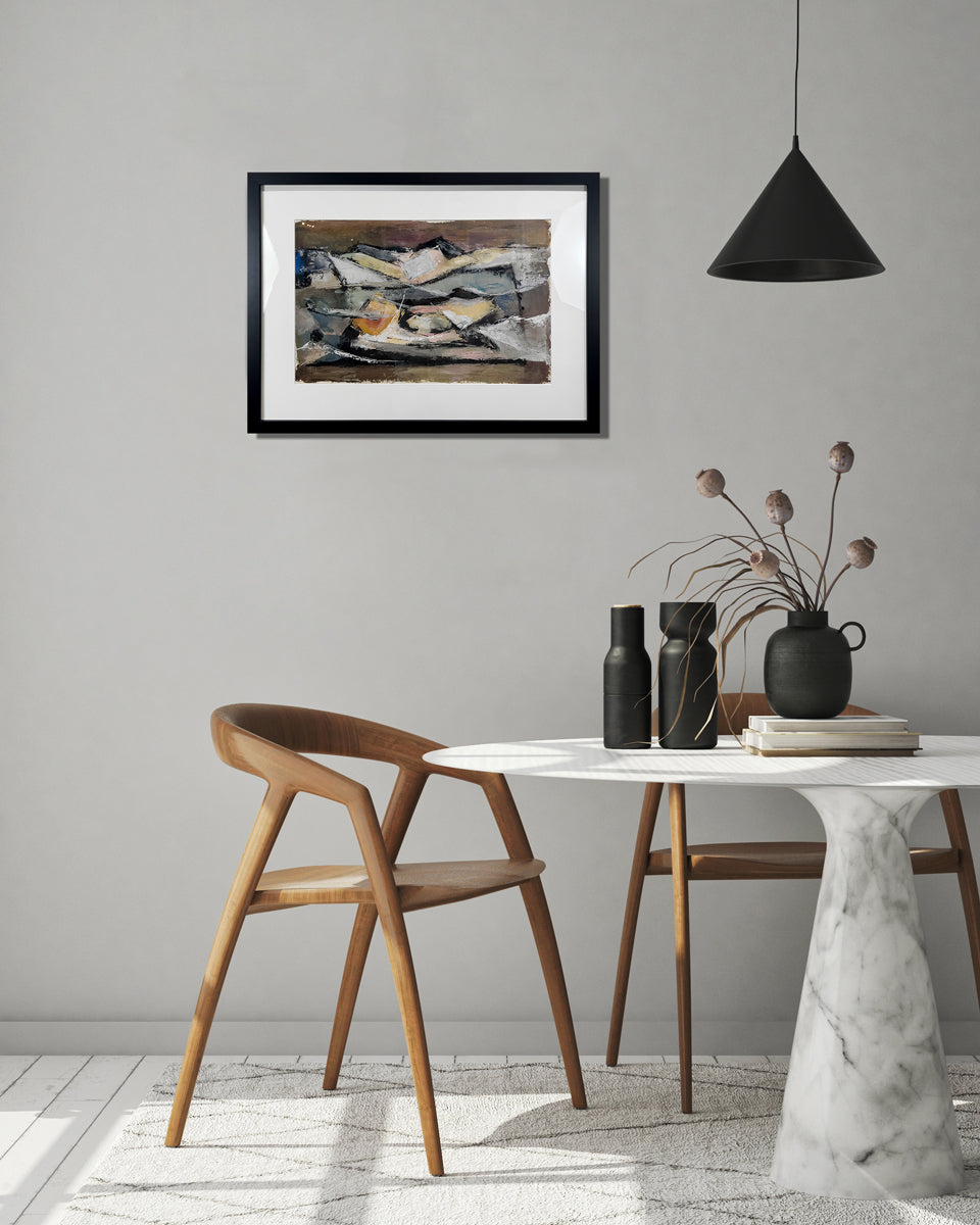 Marine I - Sunset - Original Modern Painting
