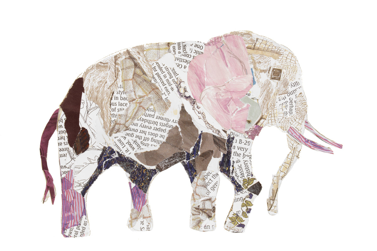 Patches the Elephant - Open Edition Paper Print
