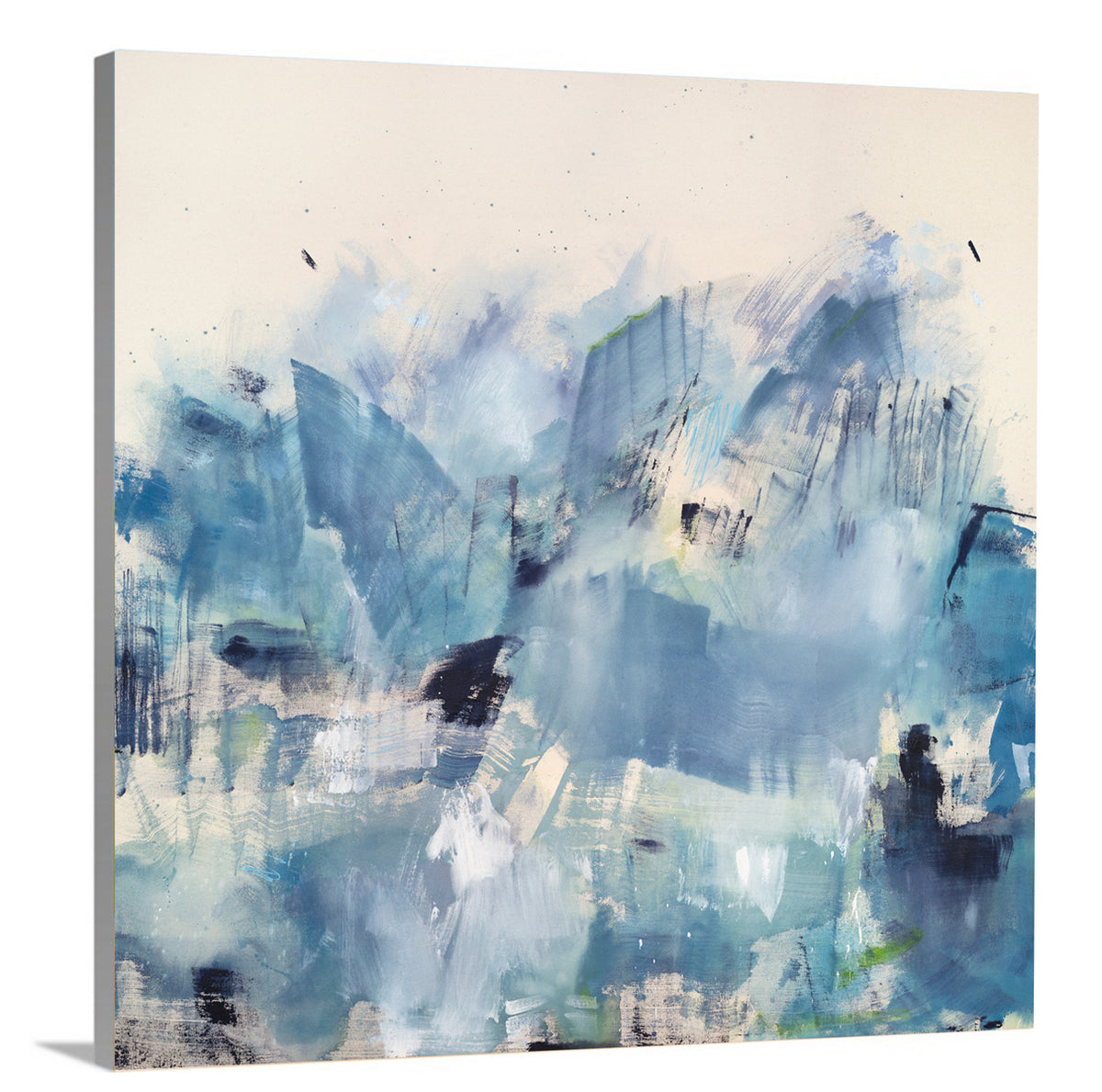An abstract gallery wrapped canvas print by Kelly Rossetti. 