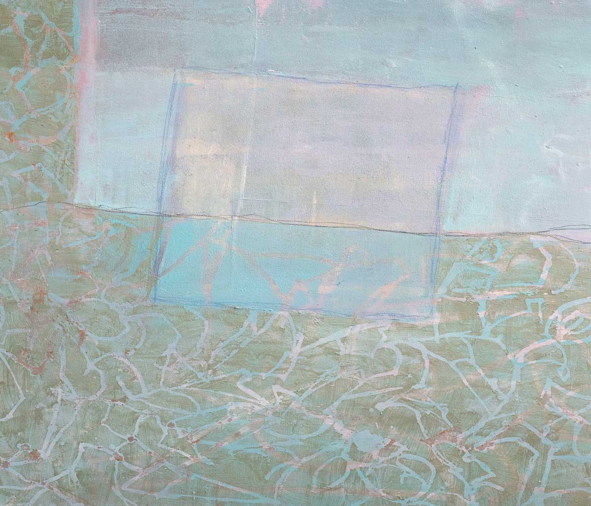 A detail image from "Sea Glass/Ocean Mist" by Christine Averill-Green.
