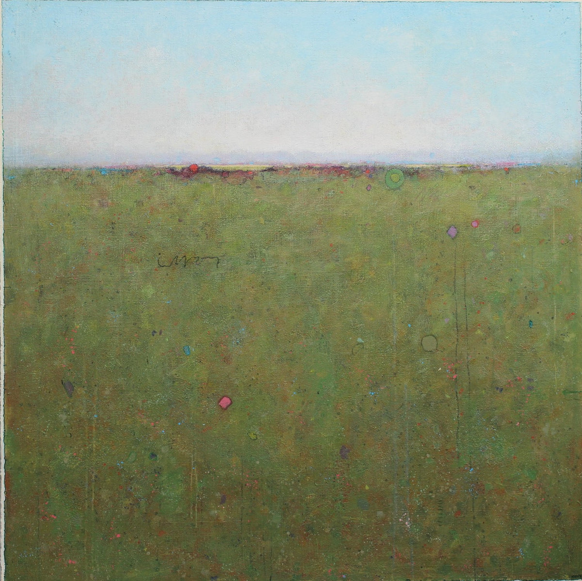 Two Red Dots - Original Painting