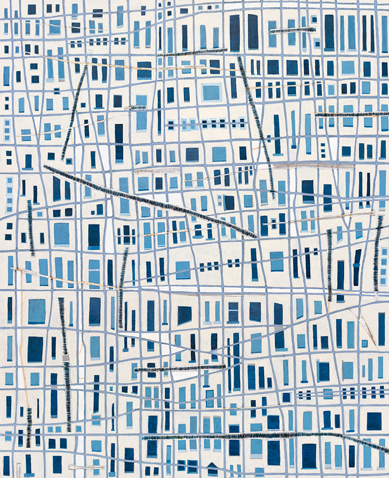 The Blue City - Original Painting