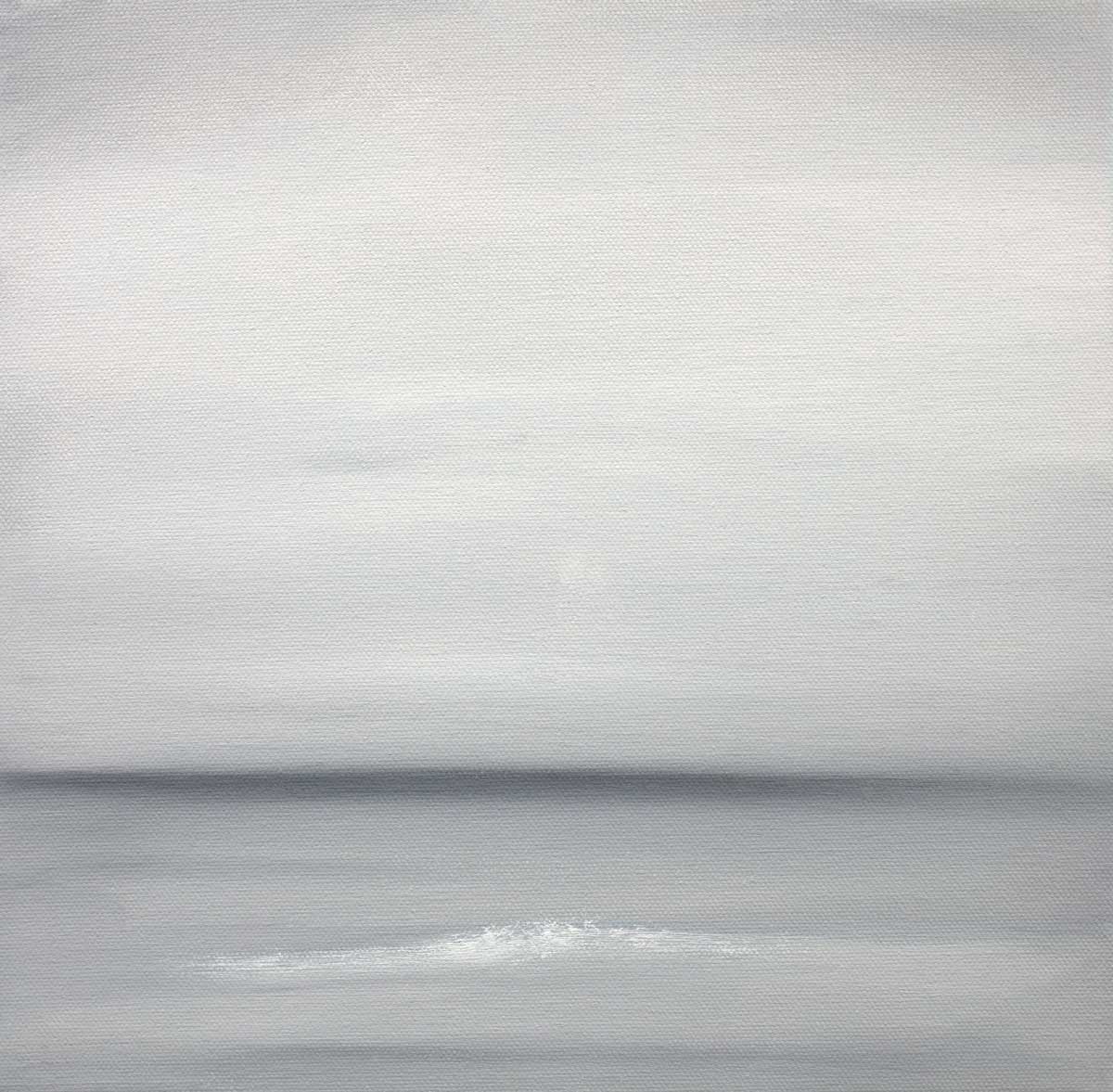 A tonal grey abstract print by Tony Iadicicco.