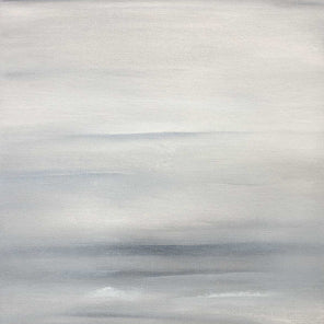 A tonal grey abstract painting by Tony Iadicicco.