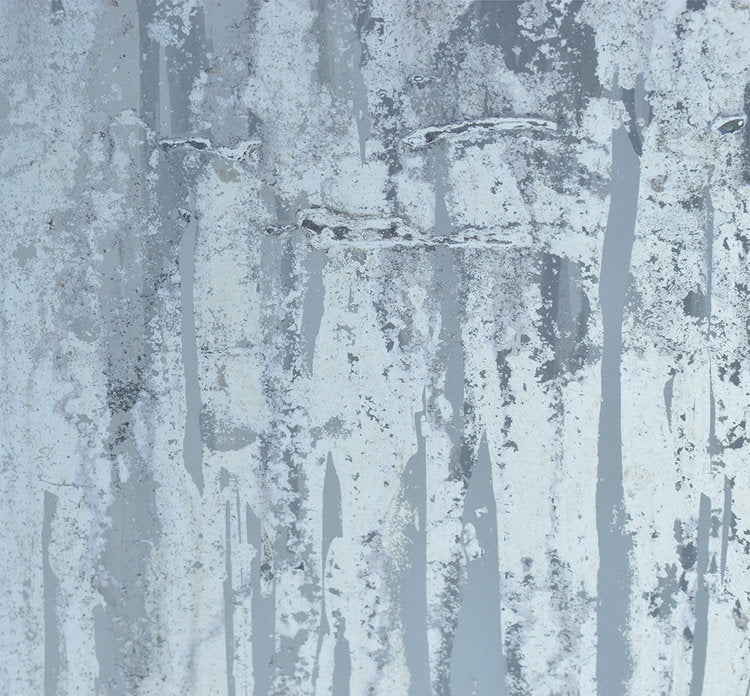 Detailed, close up of the texture from mixed media painting on mirror. 