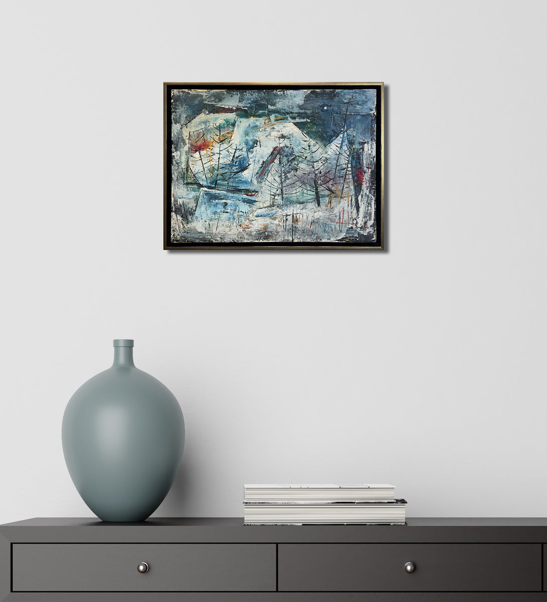 Winter Pines - Original Modern Painting