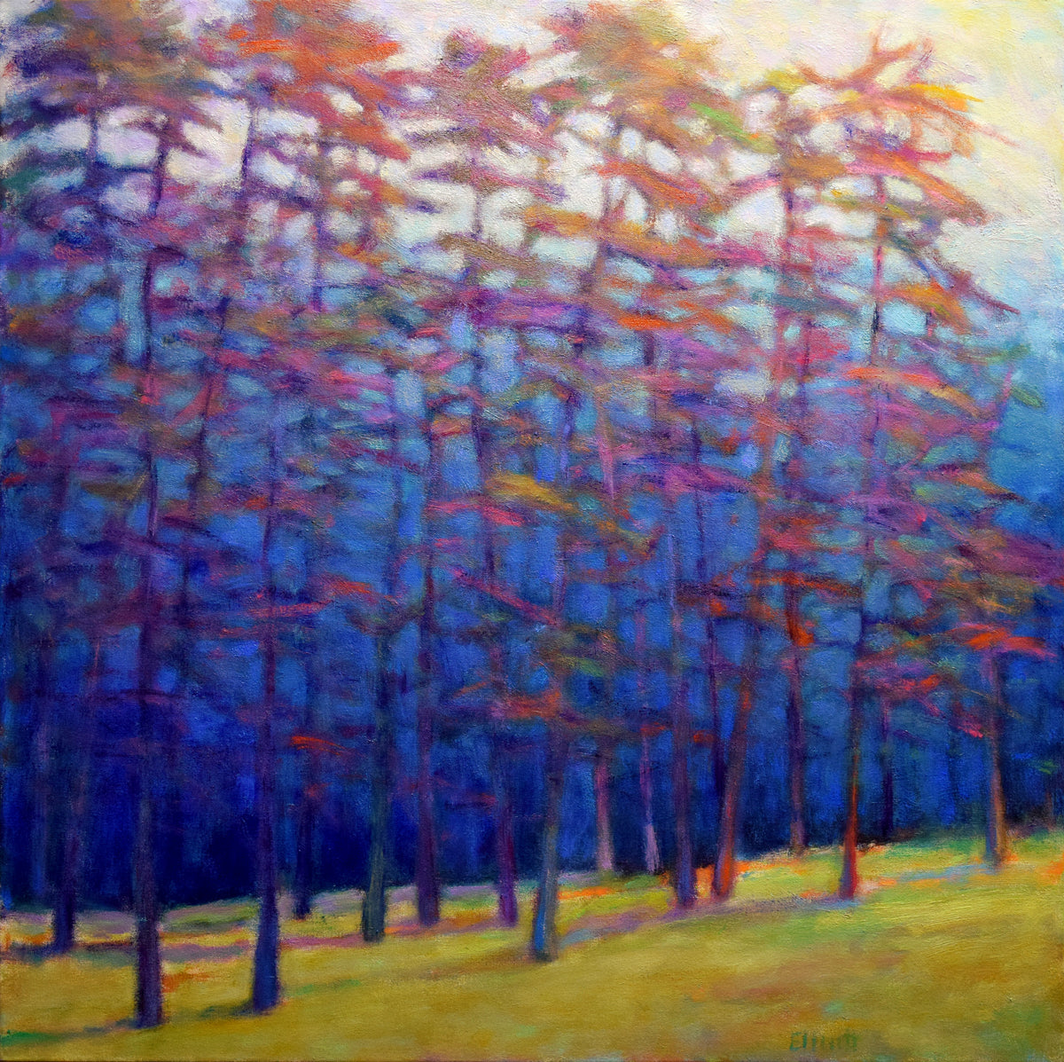 Warm Contrasts and Cool Blues - Original Painting