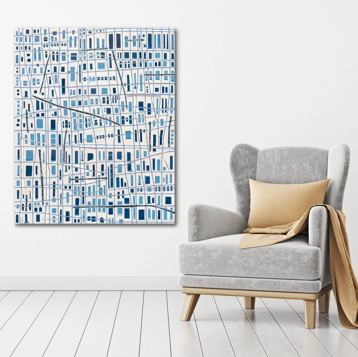 The Blue City - Original Painting